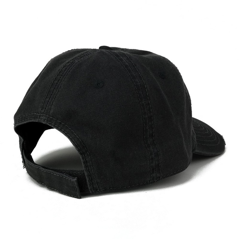 Garment Washed Perfil Bajo algodón de sarga Frayed Bill Plain