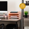Mind Reader Stackable Paper Tray, Desktop Organizer, File Storage, Office,