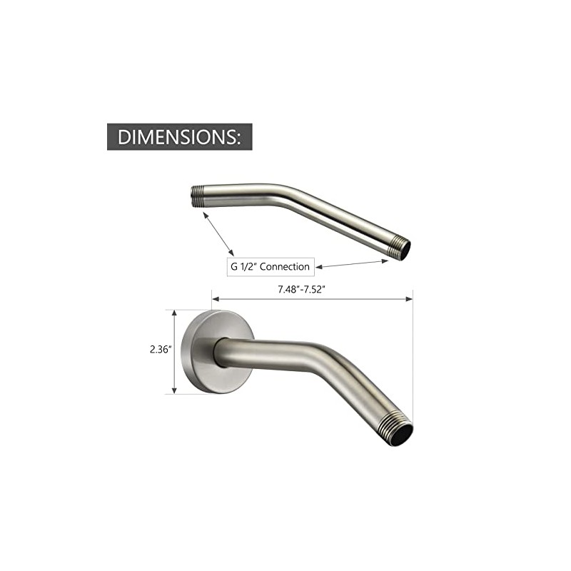 123815BN Replacement For Moen 8 Inches Anti-leakage Ceiling Wall Mounted