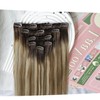 LaaVoo Remy Balayage Extensions, Clip-In Real Hair Extensions, Brown, Blonde,