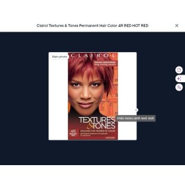 Clairol Textures & Tones Permanent Hair Color 4R RED HOT RED