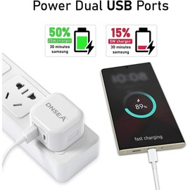 For Honor Pad MagicPad 2/X9/9 Pro/9/8/X8/X8a/X8a Pro/X8a Lite/Tab 7/6/5/Pad V8/V8 Pro Charger Plug 20W Dual Port USB C Charger Plug USB & Type C PD Fast Charge Charging Adapter UK 3 Pin Main