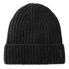 Connectyle - Gorro de lana de invierno con forro polar para hombres y mujeres, gorro de invierno, Negro -, Large