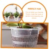 Outanaya 6pcs Breathable Plastic Orchid Pots with Drainage Portable Flower