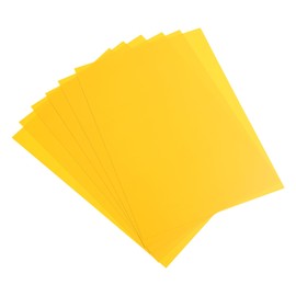 PATIKIL 12 Mil Clear PVC Binding Covers, 10 Pcs Front View Protector Un-Punched A4 Letter Size for Presentation, Report, Paper, Business Office Supply Document, Matte Yellow