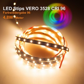 Mextronic Vero LED Strip LED Strip LED Strip VERO Warm White (3000K) CRI 96 24 W 5 m 24 V IP20