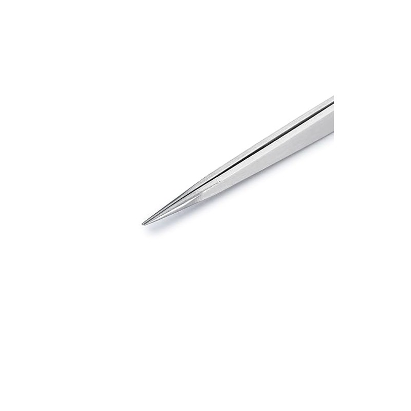 Huron Tweezers, Cross-Lock Straight Fine Point 6.5"