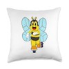 Bee Inline skating Inline skates Sports Throw Pillow