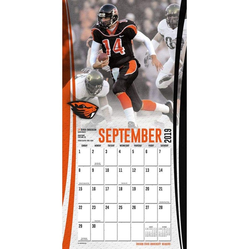 Oregon State University Beavers 2020 Calendar