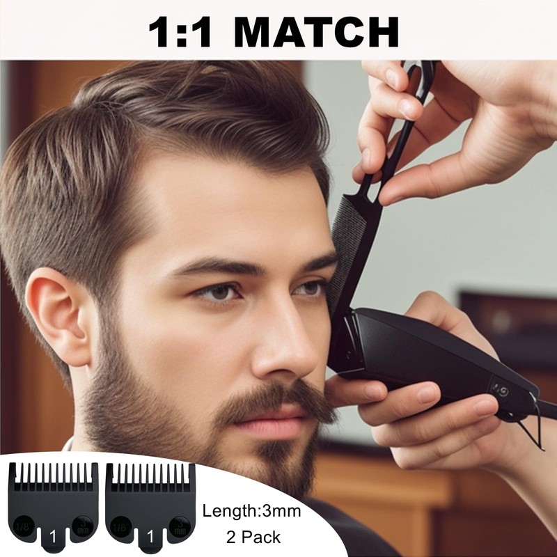 3mm Clipper Guard Fits for Wahl Clipper Guards Set,2Pack Compatible