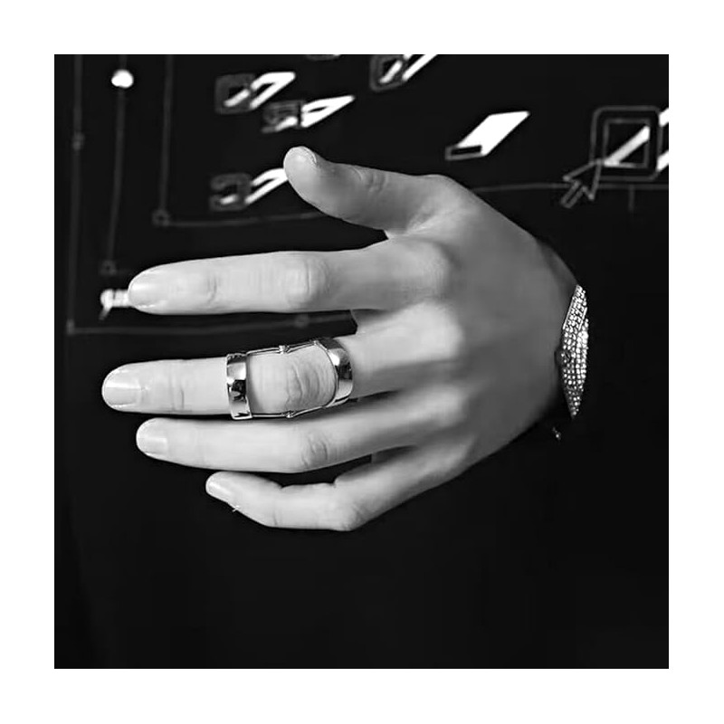 Full Finger Long Ring Knuckle Joint Claw Adjustable Metal Ring
