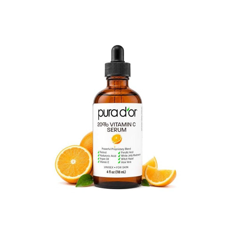 Pura D'or Vitamin C Serum, 4 Ounce