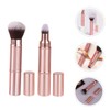 Outanaya 2pcs Retractable Travel Makeup Brush Set Double-sided Blush Brush