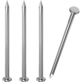 Dayalo Pack of 100 nails, steel nails, 30 mm, roofing felt nails, stainless steel A2 V2A, nails for wood and concrete walls