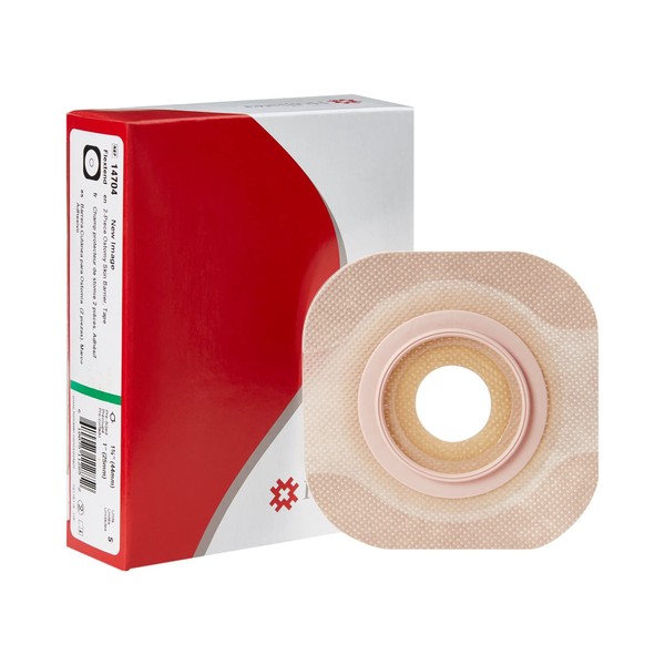 New Image Flextend Precut, Extended Wear Ostomy Barrier Adhesive Tape 44 mm Flange 5 per Box 14704
