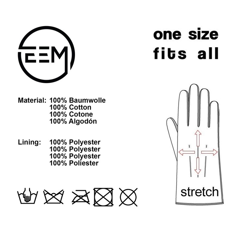 EEM fine knitted glove made from soft and warm Jersey,