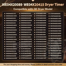 WE04X20089 Dryer Timer Compatible with GE Dryers Replacement for AP5806905
