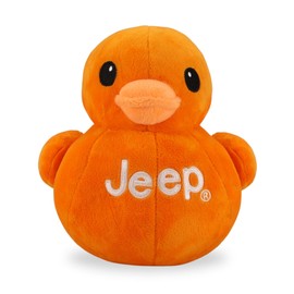 Jeep Text Logo Stuffed Animal Plush Duck Orange -Perfect Enthusiasts You've Been Ducked (Orange)