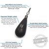 Harmony Fishing - Tungsten Teardrop DropShot/PowerShot Weights (3/4oz (4 Pack))