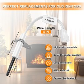 201657-03S 201657-03 Furnace Hot Surface Ignitor Compatible With Goodman Amana Janitrol 120V Nitride Igniter Replace 201657-03, 20165703S,20165702,20165702S,0230K00001,601TB-1142,IGN02004 by Cenipar