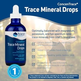 Trace Minerals Trace Mineral Drops 237 ml - Equilibrio - Digestión - Rendimiento - Huesos - Cardiovascular - Hecho en USA