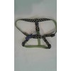 Top Paw Black,Green & White Dot Step-in Dog Harness~X-Small~