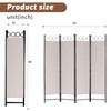 FDW 4 Panel Room Divider and Folding Portable Partition Screen,