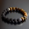 Tiger Eye - Lava Stone Essential Oil Diffuser Bead Bracelet