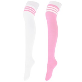 Pink Knee High Socks Thigh Highs Pink Thigh High Socks Over the Knee Socks for Women Long Socks for Women Thigh High