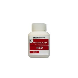 VersaInk Stealth™ Inkjet - Invisible UV Fluorescent Red Ink - 40ml Bottle
