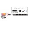 Sanwa Supply USB Type-C USB 2.0 4 Port Slim Hub