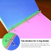 HABGP 96Pcs/12 Set 8 Tab Dividers for 3 Ring Binder,