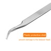sourcing map ST-15 Precision Tweezers 121mm Pointed Anti-Corrosion Stainless Steel