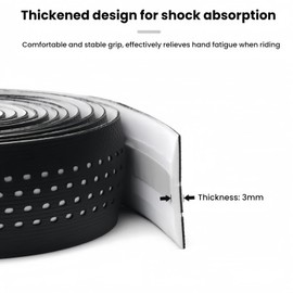 NELboNs Bike Handlebar Tapes Comfortable Anti-Slip Self-Adhesive Road Bike Handlebar Tape Damping Sweat Breathable Soft Touch Silicone EVA Foam Tape-2 Rolls,All White