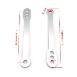 SMT-Bike Silver Lowering Links Compatible With Kawasaki Zx6R Zzr600 Zx9R Zx12R 6R 9R [B075VM6LHK]