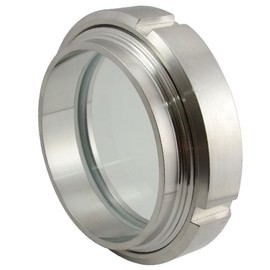 SuperWhole 89mm 3-1/2" 3.5" Sanitary Sight Glass Stainless Steel SS316 Circular Viewing