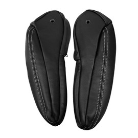 Mievlyo Black Leather Driver & Passenger Side Armrest Cover Compatible with Chrysler Town & Country 2011 2012 2013 2014 2015 2016