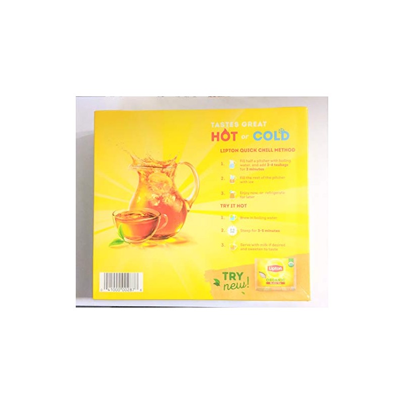 Lipton Black Tea Bags 100% Natural Tea 100 ct (Pack