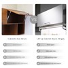 HOWHY Cabinet Door Hinges Set,Vertical Swing Lift Up Stay Pneumatic