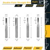 4pcs Straight Router Bits Set 1/4" Shank, Solid Carbide TCT