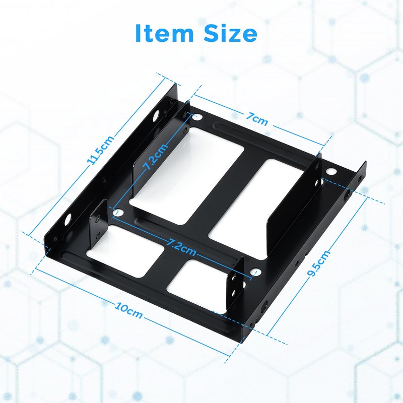 ELUTENG SSD Mounting Frame for 2 x 2.5 Inch to
