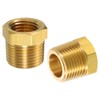 uxcell 2Pcs 3/8 BSPT Male x 1/4 NPT Female Brass