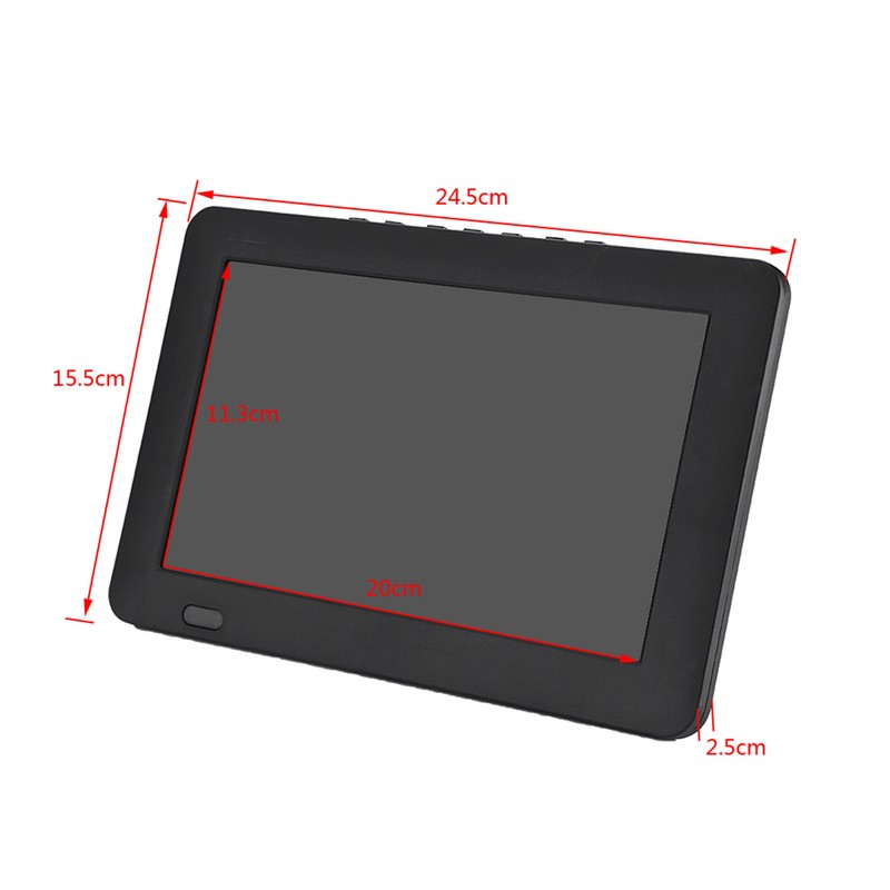 9inch Digital Analog Television 800x480 Resolution Portable TV 110‑240V