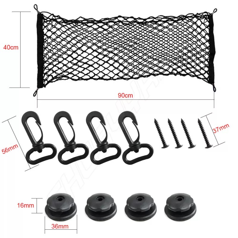 CHUSYYRAY Rear Trunk Envelope Style Mesh Cargo Net for JEEP