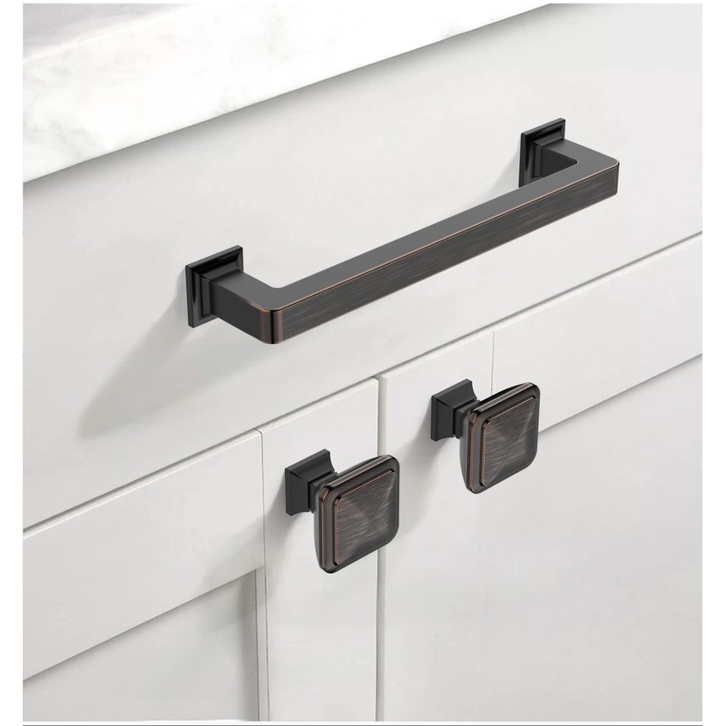 Asidrama 10 Pack 5 Inch(128mm) Oil Rubbed Bronze Kitchen Cabinet