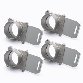 POWERTEC 70326-P4 Blast Gate 4 Inch, w/Anti Clog and Air Leak Seal for Dust Collection, 4 PK