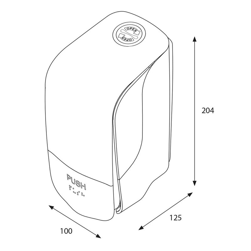 Katrin 90205 Inclusive Soap Dispenser 500 ml White