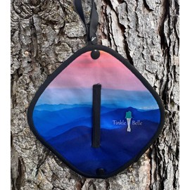 Tinkle Belle Pee Cloth: Pee rag for Outdoors, Reusable Absorbent Wipe, Eco-Friendly Alternative to Toilet Paper, Hygienic Female Urination Solution for Camping, Hiking, Travel (Mountain Fog)