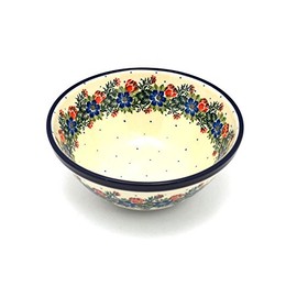 Polish Pottery Bowl - Large Nesting (7 1/2") - Garden Party