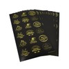 Storm&Lighthouse Gold Holographic Christmas Foil Stickers - 180 Assorted Round